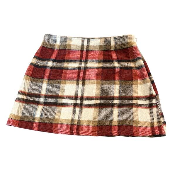 vintage y2k Plaid Mini Skirt. XS - Picture 1 of 4